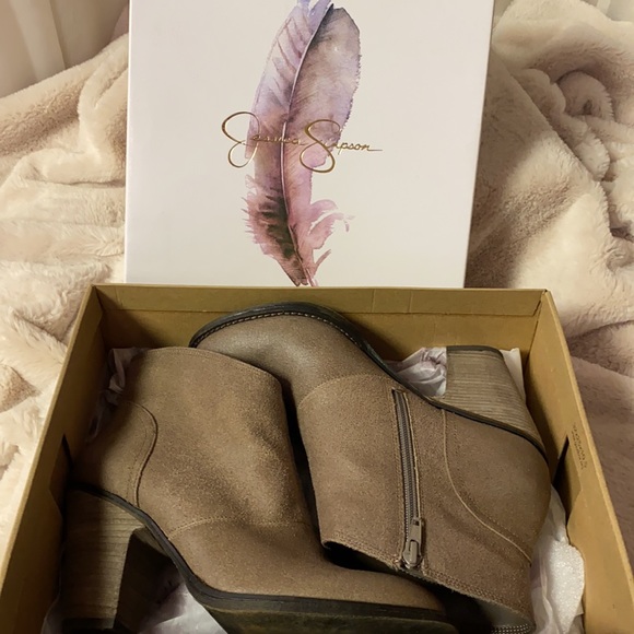 Jessica Simpson Maxi Waxy Split Suede Sz 8.5M - Picture 7 of 7